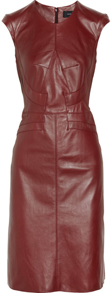 oxblood dress