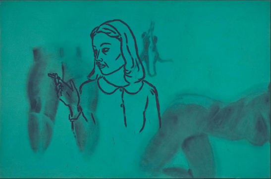 psam David Salle, Rainy Night in Rubber City, 1980